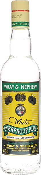 Appleton White Overproof Rum / Zum Top-Preis -  Appleton White Overproof Rum 700 ml. aus Jamaica mit 63 % Volumen. Ein klarer, leicht...