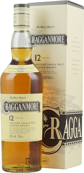 Cragganmore 12 Jahre -  Cragganmore 12 Jahre mit 40 % Volumen und 700 ml. Inhalt.Ein Speyside Whisky, malzig-rauchiger Whisky...