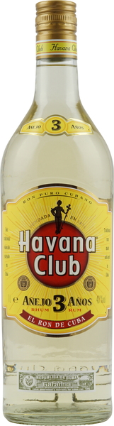 Havana Club Rum 3 Jahre gold 1000 ml.