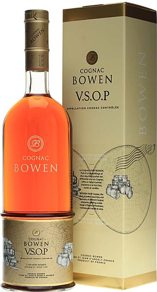 Bowen VSOP Cognac -  Bowen VSOP Cognac with 700 ml. and 40 % Vol. 4-5 years old Cognac with...