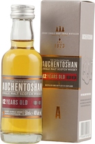Auchentoshan 12 years Mini 0,05 l - Auchentoshan 12 years  Mini 0,05 l and 40 % volume.   Triple distilled, pure and smooth. With a tempting aroma of toasted almonds, caramelised toffee and the signature smooth, delicate, Auchentoshan t...
