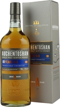 Auchentoshan+18+Jahre - Auchentoshan 18 years, with 700 ml. content and 43 % volume.  A triple distilled Lowland Single Malt Whisky, for a very low price.