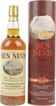 Ben+Nevis+Whisky+10+Jahre - Ben Nevis 10 years with 70 cl. and 46 % volume. A high-quality Highland malt.  Tastingnotes of the Ben Nevis 10 years:  Aroma: smooth and spicy with notes of cigar and citrus Taste: Nice body, with orange, chocolate and toffee notes     "This is a solid, gutsy...