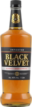 Black+Velvet+Whisky+1+Liter - Black Velvet Canadian Whisky ist ein Blend aus Canada, der aufgrund seiner Sanftheit vom Meister Distiller Jack Napier den  charakteristischen Namen bekam. Die Rezeptur des Black Velvet wurde dabei �ber einen jahrelangen Prozess perfektioniert und glit heute noch a...
