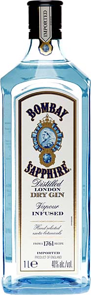 Bombay Sapphire Gin 1 Liter 40 % Volumen