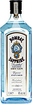 Bombay Sapphire Gin in der berhmten blauen Flasche 