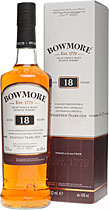 Bowmore+18+Jahre - Bowmore 18 Jahre, der Nachfolger des 17 j�hrigen mit 700 ml. und 43 % Volumen  Gegr�ndet 1779, z�hlt Bowmore zu den �ltesten Destillerien Schottlands. Bowmore nutzt noch die eigenen Malting Floors und geh�rt zu den wenigen Destillerien auf Islay, die gerne mit Sher...