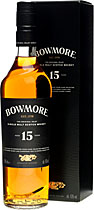 Bowmore Darkest 15 years - Bowmore Darkest 15 years with 700 ml. and 43 % volume. Released Februar 2006.   A dark whisky in the nose with chocolate and raisin aromas copliment the classic Bowmore smokiness. The palate is with C...