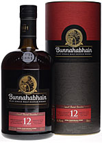 Bunnahabhain+12+Jahre+ - Bunnahabhain 12 years old with 700 ml.  and 46,3 % volume.  An Islay Single Malt Whisky very popular but now very difficult to get.   The Bunnahabhain Distillery was founded in 1881 by William Roberts...