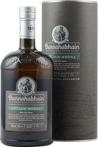 Bunnahabhain+Cruach+Mhona - Bunnahabhain Cruach Mhona with 1 liter content and 50 % volume.  This exclusiv Bunnahabhain Cruach Mhona Islay single malt Scotch Whisky introduces a wonderwully smoky dimension to the famous gently t...