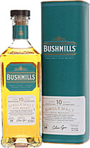 Bushmills+10+Jahre+%2F+Weltbester+Irish+Whiskey+2007 - Bushmills Malt 10 Jahre und 40 % Volumen aus Irland.   Beim Bushmills Malt 10 years wird das Getreide nicht �ber Torf gedarrt. Die Dreifach Destillation ergibt einen milden Geschmack. Au�erdem hat der  Bushmills Malt 10 years ein s��e aromatische Note nach Sherry, ...