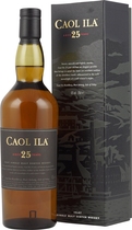 Caol+Ila+25+Jahre - Caol Ila 25 Jahre mit 700 ml. und 43 % Vol. aus Islay. Ein leicht s�sslicher weicher und leicht rauchiger Whisky der nat�rlich aufgrund seines Alters ein Leckerbissen f�r jeden Islay Fan ist.   Wie alle Caol Ila Single Malts ist er leichter und feiner als man es vo...