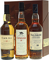 Classic Malt Coastal Set 3 x 200 ml. - Classic Malt Coastal Set mit drei Flaschen, jede enth�lt 200 ml.  Im Set ist:  Caol Ila 12 Jahre 200 ml. und 40 % Vol. Clynelish 14 Jahre 200 ml. und 43 % Vol. Talisker 10 Jahre 200 ml. und 45,8 % Vol.   F�r alle Liebhaber von Whiskies aus den K�stenregionen Schott...