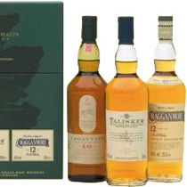 Classic+Malt+Collection+Strong+Set+3+x+200+ml. - Classic Malt Set Strong with three bottles each contain 200 ml.   Inside the set is a bottle Lagavulin 16 years with 43 % volume, a Talisker 10 years with 45,8 % volume and a Cragganmore 12 years with...