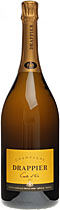 Drappier+Brut+Carte+Dor+Champagner+1.5+Liter - Drappier Carte D\'or Brut with 1500 ml. and 12 % volume. A really good champanger. Drappier\'s Carte d\'Or Brut champagne has all the aroma of the Pinot Noir grape variety, which in fact makes up 90% ...