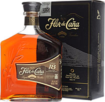 Flor+de+Cana+Rum+18+Jahre+%2F+Weltbester+Rum+bis+18+Jahre+laut+IWSC+2010 - Flor de Cana Rum Nicaragua with 700 ml. content, 40 % volume and 18 years. Distilled and handcrafted from the own sugar cane. Slow aged for 18 years in selected small oak barrels. The result is a mellow rum.  Rich copper color. Dark caramel, buttered nuts, and spic...