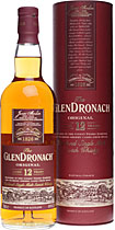 Glendronach+12+Jahre - Glendronach 12 Jahre mit 700 ml. und 40 % Volumen. Der Nachfolger des 15 j�hrigen. Ein Highland Malt doppelt gereift im Sherry Fass und normalen Eichenfass.   Der Gr�nder der The Glendronach Distillery, James Allardice, nannte seinen Malt �The Guid Glendronach�, de...