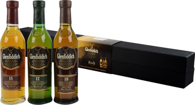 Glenfiddich Set 12, 15, 18 years 3 x 200 ml.