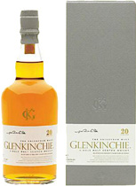 Glenkinchie 20 years - Glenkinchie 20 years with 700 ml. and 58.4 % volume.   This has a very unusual maturation: refill American Oak, re-racked into ex-brandy casks (2/3 refill, 1/3 rejuvenated) for a further ten years. 5,...