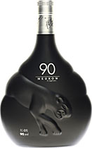 Meukow 90 Cognac 45 % volume - Meukow Cognac with 700 ml. and 45 % volume.  Its always a pleasure to try a cognac with more as 45 % volume.  Presented in its remarkable black bottle where the crystal clear panther reveals the wonde...