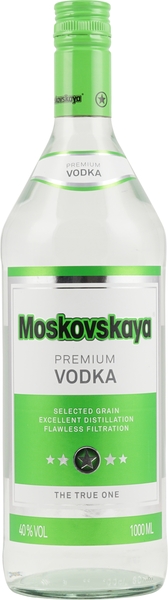 Moskovskaya Green Vodka 1 Liter
