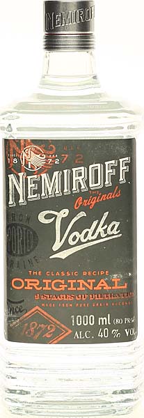 Nemiroff Original Russian Vodka 1 Liter