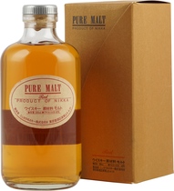 Nikka+Red+Pure+Malt+Whisky - Nikka Red Pure Malt Whisky with 500 ml. content and 43 % volume.   Bottled at 43%, and a vatting of whisky from Sendai distillery and Lowland Scotch. Nikka are said to produce a more Scotch-style whisky than their larger rivals Suntory, and Sendai produces a light,...