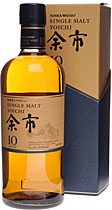 Nikka Yoichi 10 years - Nikka Yoichi 10 years with 700 ml. and 45 % volume.  Initial whiffs � Really fruity!! Strawberries, lots of them, pepper, vanilla (it almost noses like the Glenfarclas 15yr, perhaps it�s the spicy pepperiness of it all).  With a dash of water caramel comes through,...