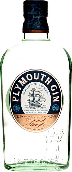 Plymouth Gin  with 41.2 % volume / Double Gold Medal 2008