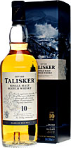 Talisker+10+Jahre+200+ml.+ - Talisker 10 Years with 45,8 % volume and 200 ml.   One of the world\'s best whiskies, all categories. Peat-reek and spicy with the best and most lasting finish you can dream of. Essential in every bar...