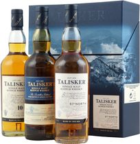 Talisker+Geschenkset+3+x+200+ml. - Talisker Gift Set very nice with 3 bottles each contain 200 ml and  2 x 45,8 % Volumen und 1 x 57 %.  The Talisker Gift set consist of the Talisker 10 years, a Talisker 57 North and a Talisker Distill...