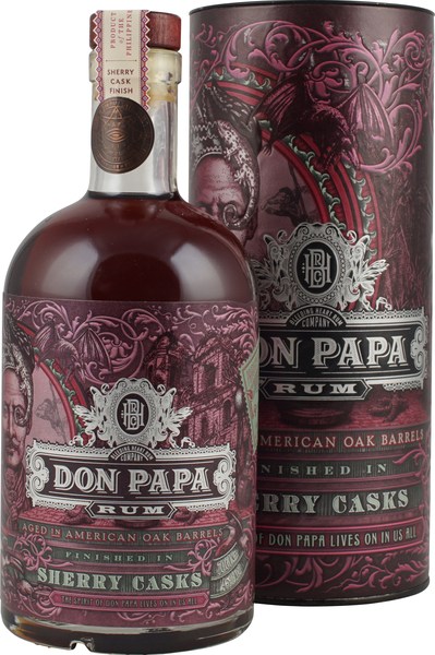 Don Papa Sherry Cask 0,7 Liter 45 % Vol., Premium-Rum,