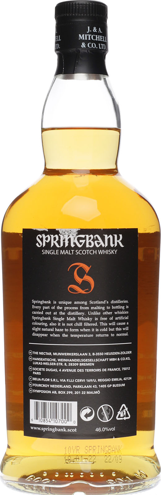 Springbank 10 Jahre 0,7 46 % Vol. im Shop kaufen - 1.10