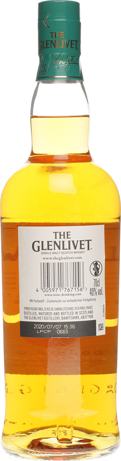 Glenlivet 12 Jahre Double Oak Geschenkset mit zwei Gläs