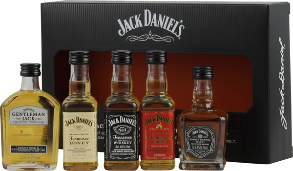 Jack Daniels Family Mini Pack 5 x 0,05 Liter