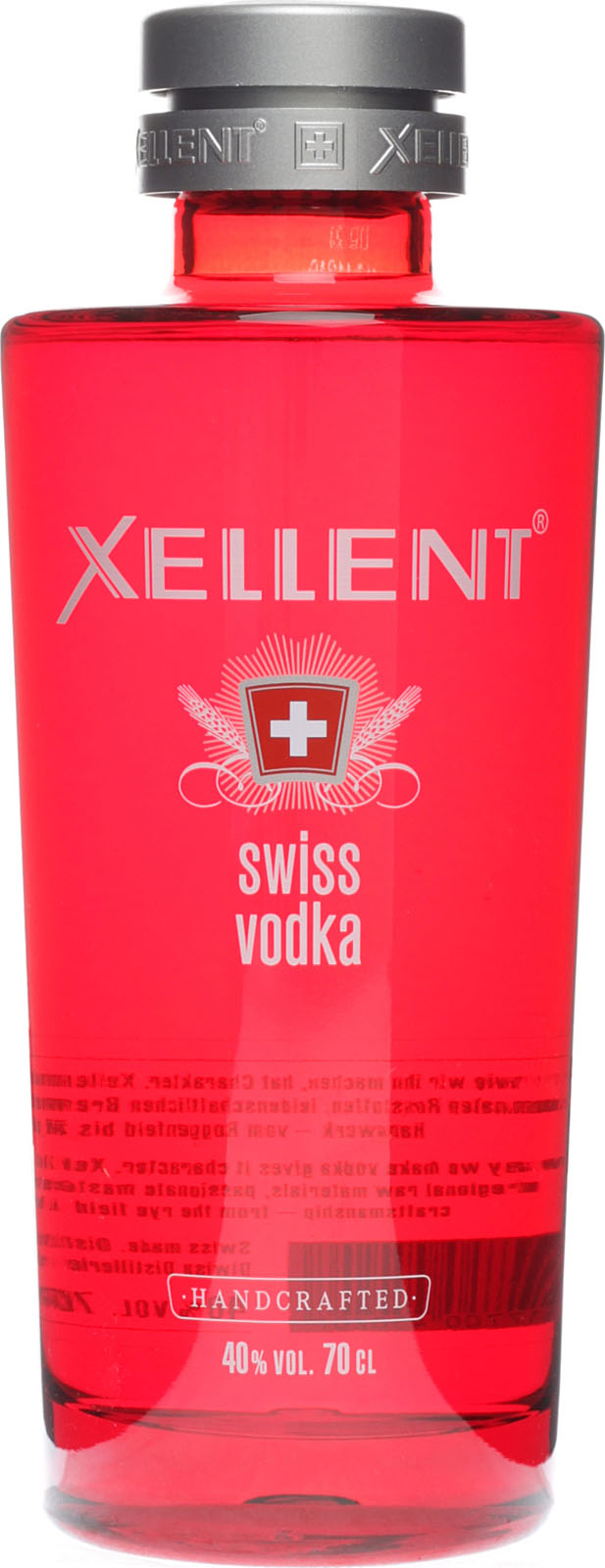 Xellent Swiss Vodka in der roten Flasche hier im Shop