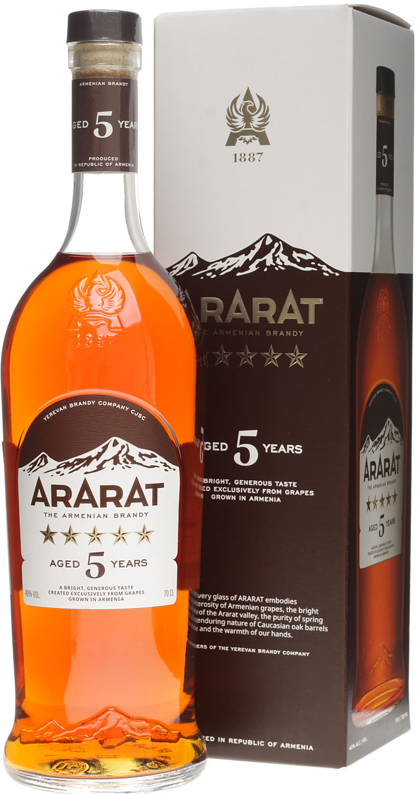 Ararat 5 Jahre 0,7 Liter 40 Vol. im Shop günstig kauf