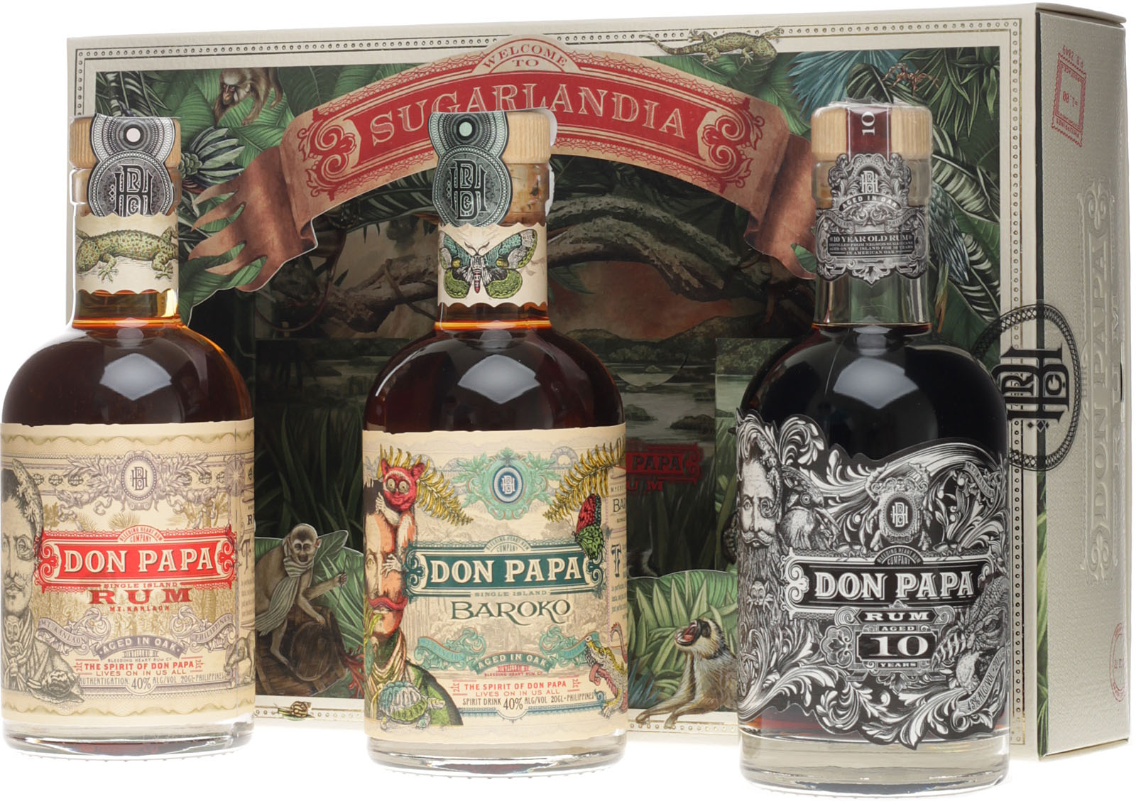 Don Papa Premium Tasting Set 3x 0,2 Liter 41 % Vol. bei