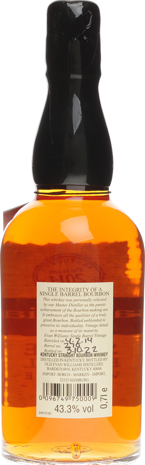 Evan Williams Single Barrel bei uns im Shop kaufen.