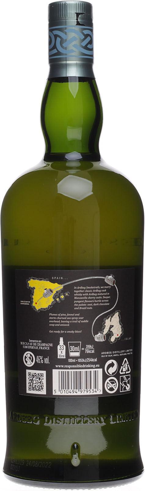 ウイスキー Ardbeg Smoketrails 1000ml 46% Buy Ardbeg Smoke Trails Napa Valley Edition 46% | WIO