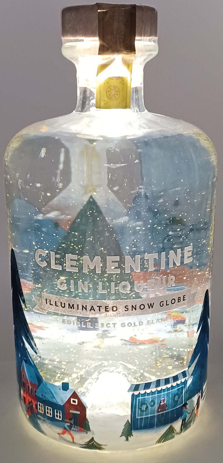 Clementine Gin Liqueur Illuminated Snow Globe im Shop k