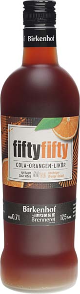 Birkenhof fiftyfifty Cola Orangen Likör im Shop kaufen.