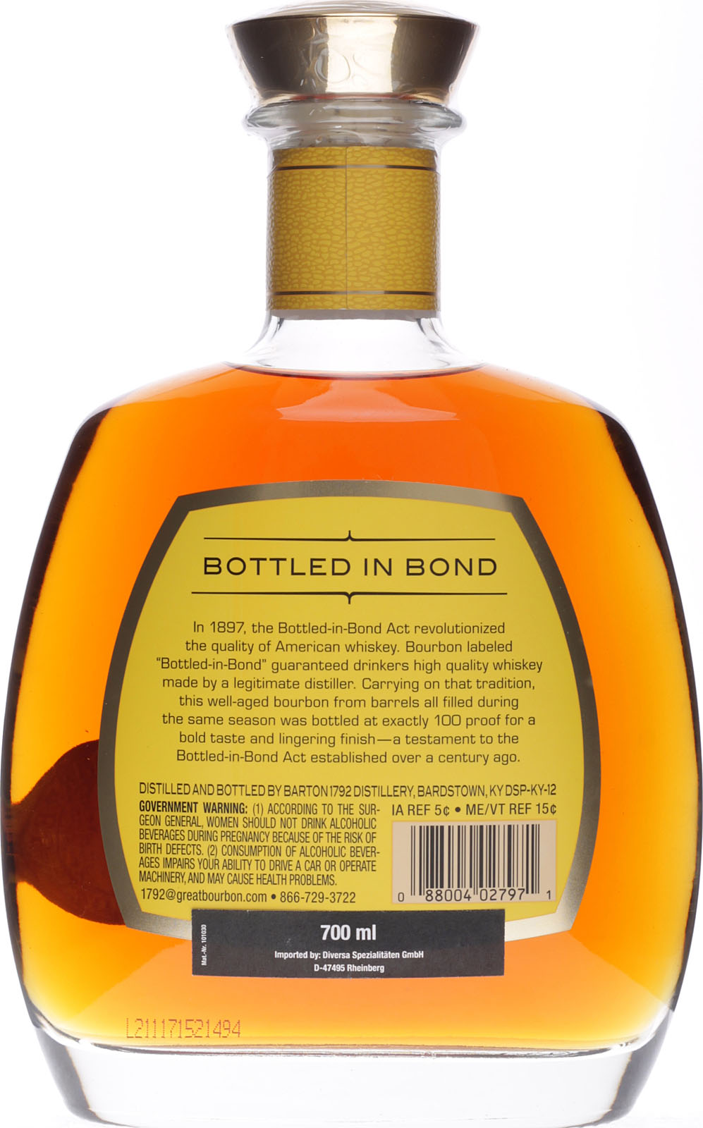 1792 Bottled in Bond Single Barrel aus dem Hause Sazera