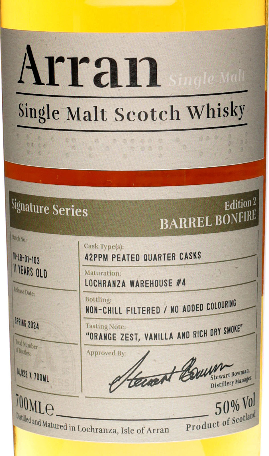 Arran Signature Series Edition 2 Barrel Bonfire kaufen