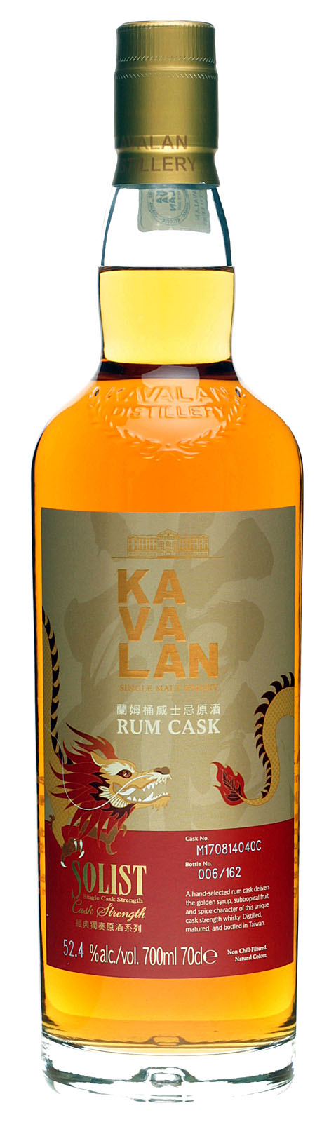 Kavalan Solist 2024 Dragon Set Rum Cask mit Miniatur Kavalan Solist 2024 Dragon Set Rum Cask mit Miniatur