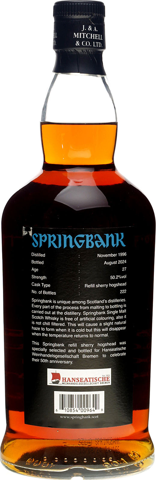 Springbank 27 Jahre Release 2024 bei uns im Shop kaufen