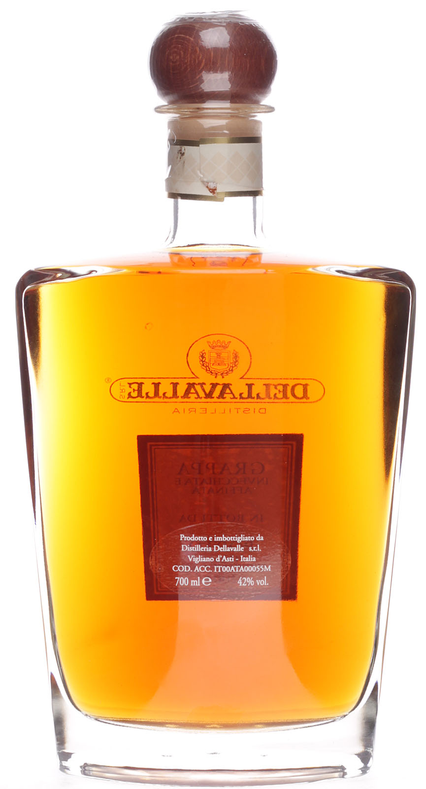ブランデー DELLAVALLE GRAPPA AFFINATA 15 ANNI Grappa Riserva affinata 15 anni in botti di Rovere