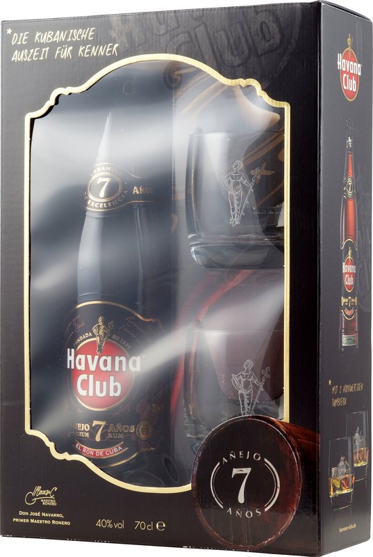 Havana Club Rum 7 Jahre Geschenkset Der Anejo 7 Jahre der Firma