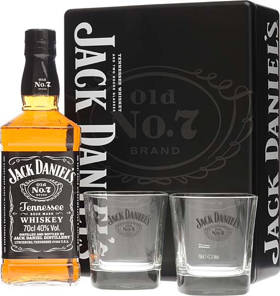Jack Daniels T Honey Gibraltar Glas gelbe Schrift 2cl/4cl Gläser groß 001