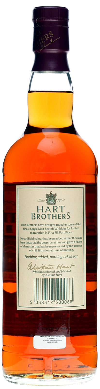 Hart Brothers 17 Jahre Portwood Finish mit 0 7l und 50